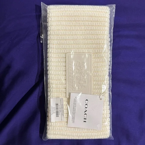 Coach | Accessories | Coach Cable Knit Logo Winter Headband 